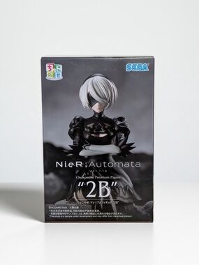 SEGA NieR:Automata '2B' Chokonose Premium Figure – Black & White